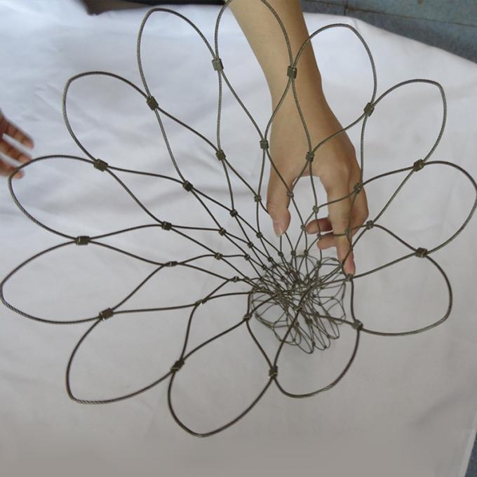 Waterproof Anti Theft Backpack Mesh / Metal Wire Rope Mesh For