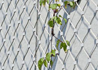 Stainless Steel Green Wall Mesh Net Ferrules / Knotted Type For Garden