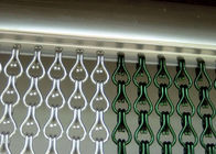 Double Hook Mesh Screen Door Curtain , Beautiful Hanging Chain Curtains