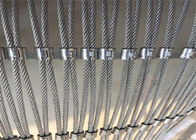 Durable Ferruled Stainless Steel Rope Mesh / Flexible Animal Enclosure Netting