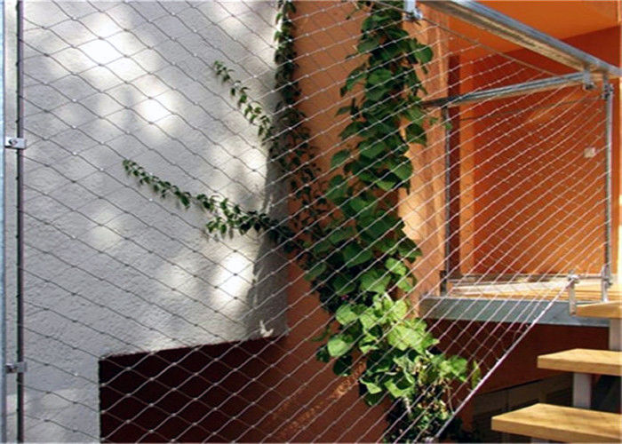 X Tend Green Wall Mesh / Stainless Steel Wire Trellis For Plant Climbing
