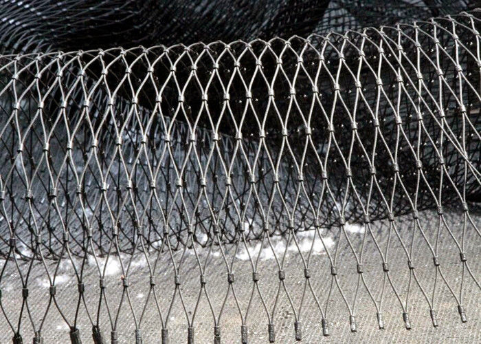 Zoo x tend inox wire mesh , decorative rope fence with Opening Size Customized