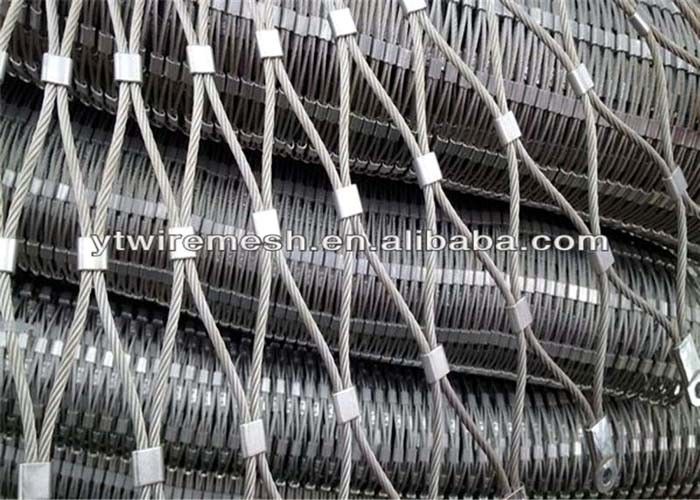 Ferrule Type SS316 Wire Rope Mesh Webnet 1.2 Mm To 4.0 Mm CE SGS Listed