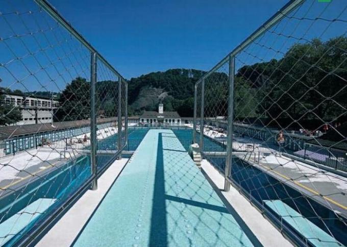 Architectural Stainless Steel Wire Rope Mesh / Hand Woven Rope Mesh For ...