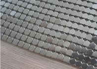 Silver / Gold Metallic Mesh Fabric Easy Cleaning Sun Proof Modern Decorating Style
