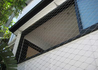 Multifunctional Balustrade Wire Mesh , Ferrule Wire Rope Mesh For Green Wall