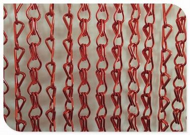 Hand Made Decoration Fly Screen Chain Curtain Easy Fix / Clean For Commercial Places