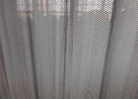 Metallic Coil Fireplace Mesh Curtain / Aluminum Coil Drapery Color Customized
