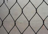 High Durability Black Oxide Wire Rope Mesh / Animal Bird Cage Fencing CE Certificated
