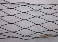 Flexible Black Oxide Wire Rope Mesh / Stainless Steel Cable Netting Wire Mesh