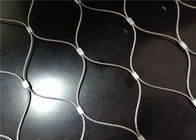 Customized Stainless Steel Balustrade Mesh , Metal Wire Rope Mesh For Facade Cladding