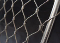 Customized Stainless Steel Balustrade Mesh , Metal Wire Rope Mesh For Facade Cladding