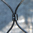 SS316 Flexible Black Oxide Rope Mesh For Ape And Bird Aviary Nettings
