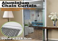 Durable Aluminum Insect Door Fly Screen Chain Curtain For House Decoration