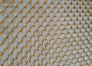 Stainless Steel Wire Material Metal Chain Curtains Woven Wire Mesh Application