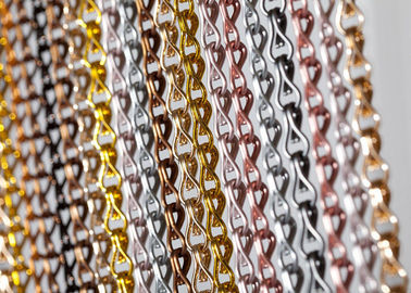 SGS / CE Anodised Aluminium Chain Fly Screen / Door Screen Chain Curtain