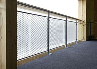 Inox Ferruled 1.2mm Stainless Steel Wire Rope Mesh For Balustrade Infill