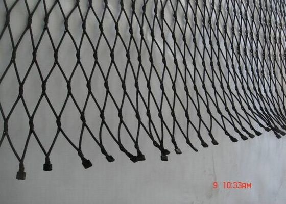 1.6mm Black Oxide Wire Rope Mesh Stainless Steel Aviary Mesh