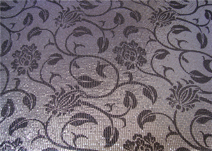 Silkscreen Type Metallic Mesh Fabric Aluminum Material For Room Dividers
