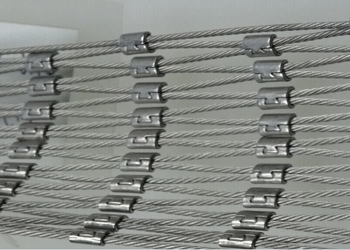 High Strength Stainless Steel Cable Net , Wire Rope Mesh Netting For Children’S Activity