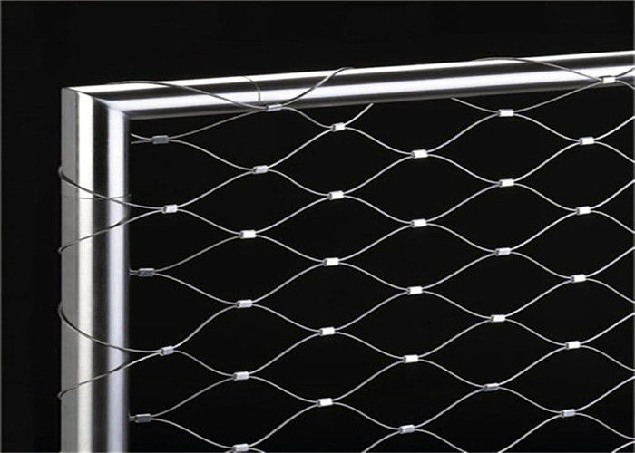 Flexible Ferruled Stainless Steel Wire Rope Mesh For Balustrade Railing