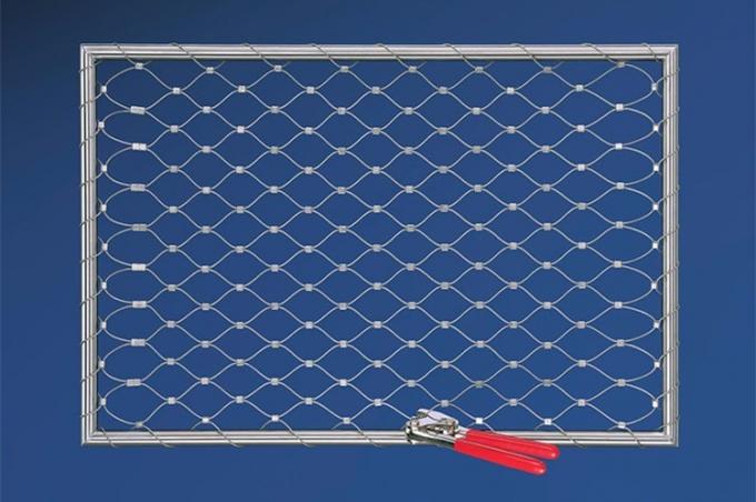 316 Inox Cable Webnet Stainless Steel Rope Mesh For Balustrade Railing